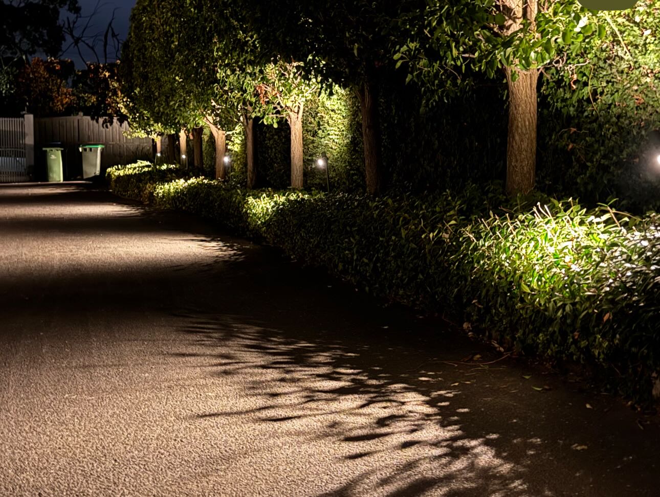 Driveway path lighting install